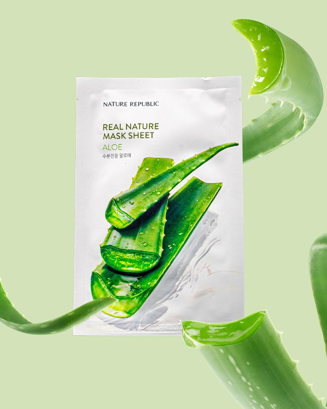 Nature Republic Real Nature Aloe Mask Sheet 23ml view 2