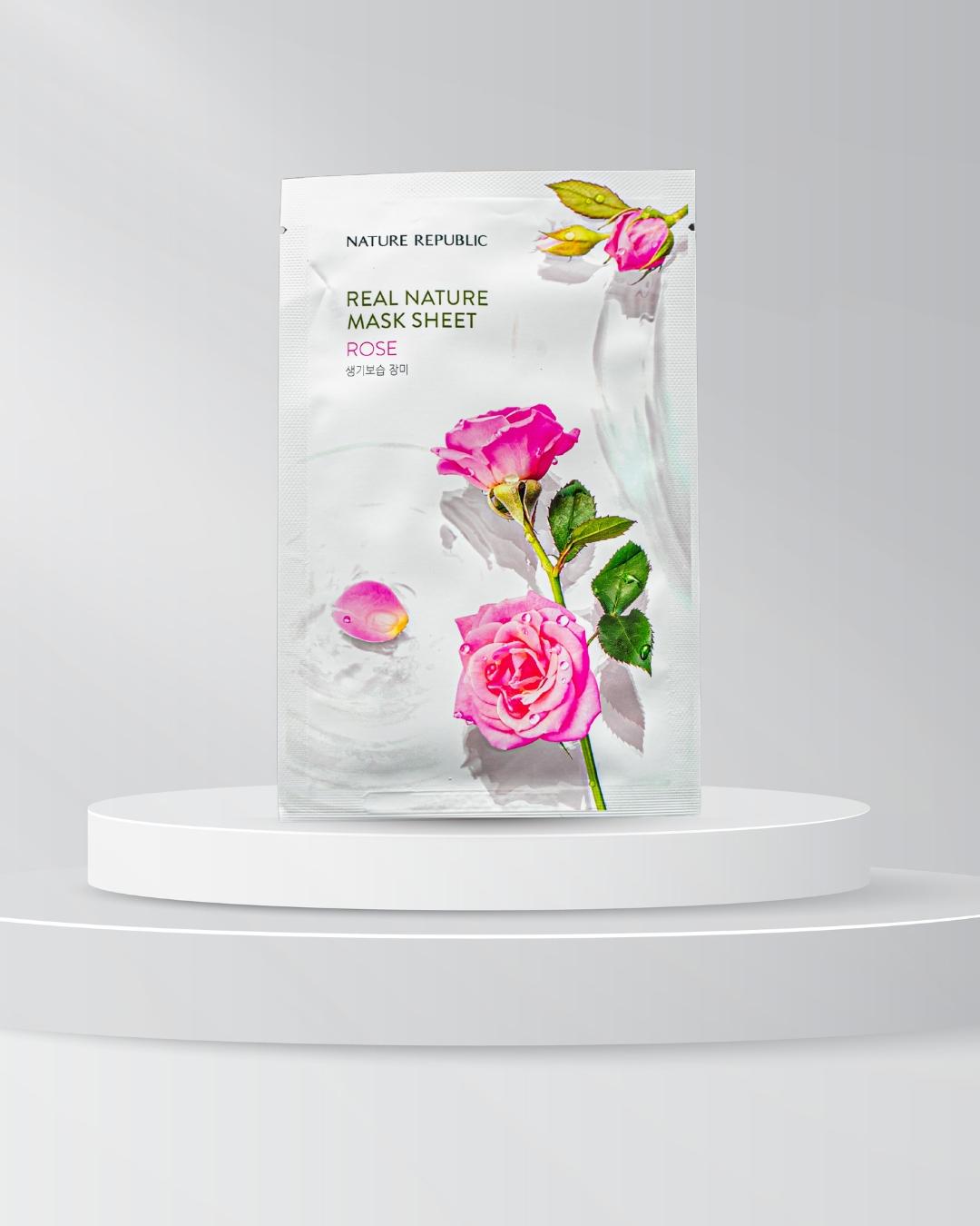 Nature Republic Real Nature Rose Mask Sheet 23ml view 2