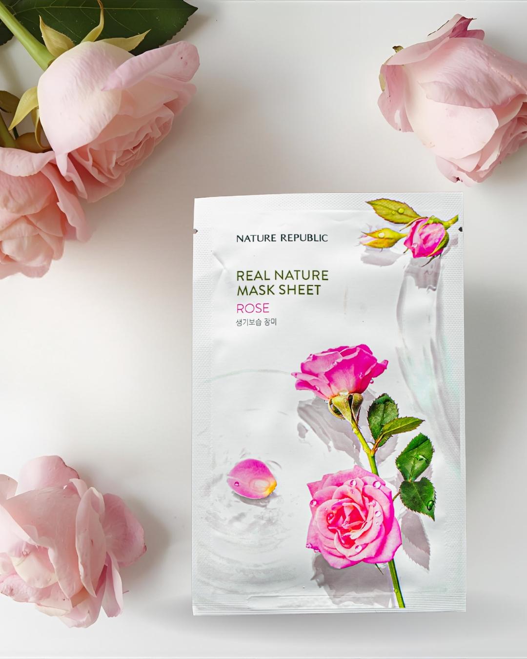 Nature Republic Real Nature Rose Mask Sheet 23ml view 3