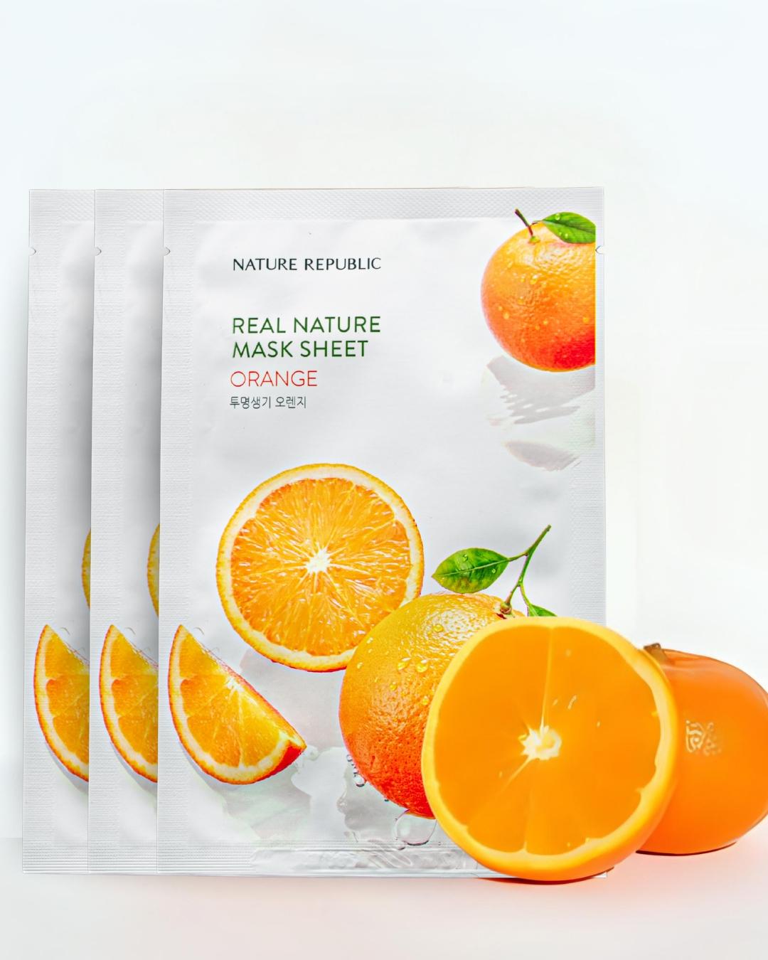 Nature Republic Real Nature Orange Mask Sheet 23ml view 2