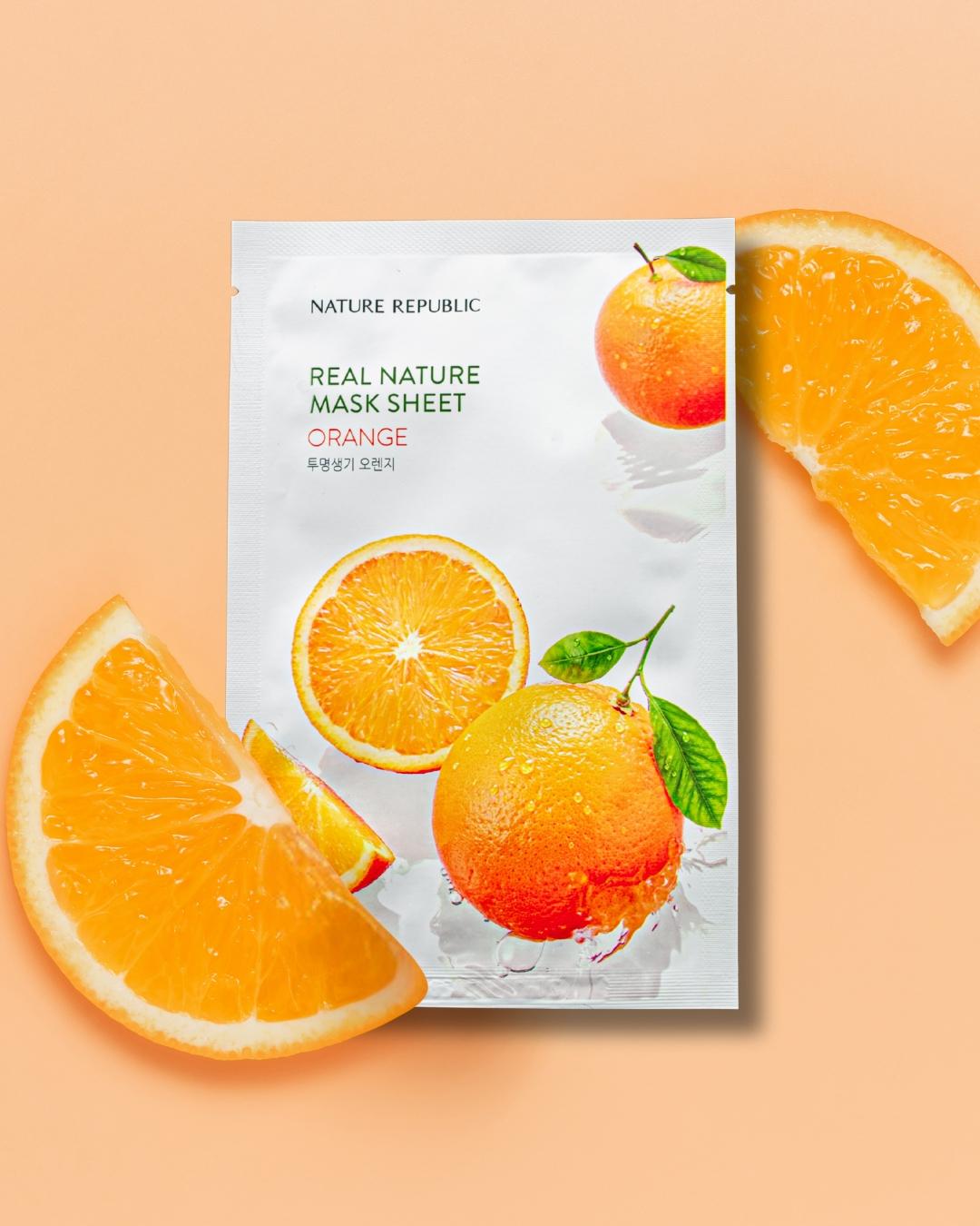Nature Republic Real Nature Orange Mask Sheet 23ml view 3