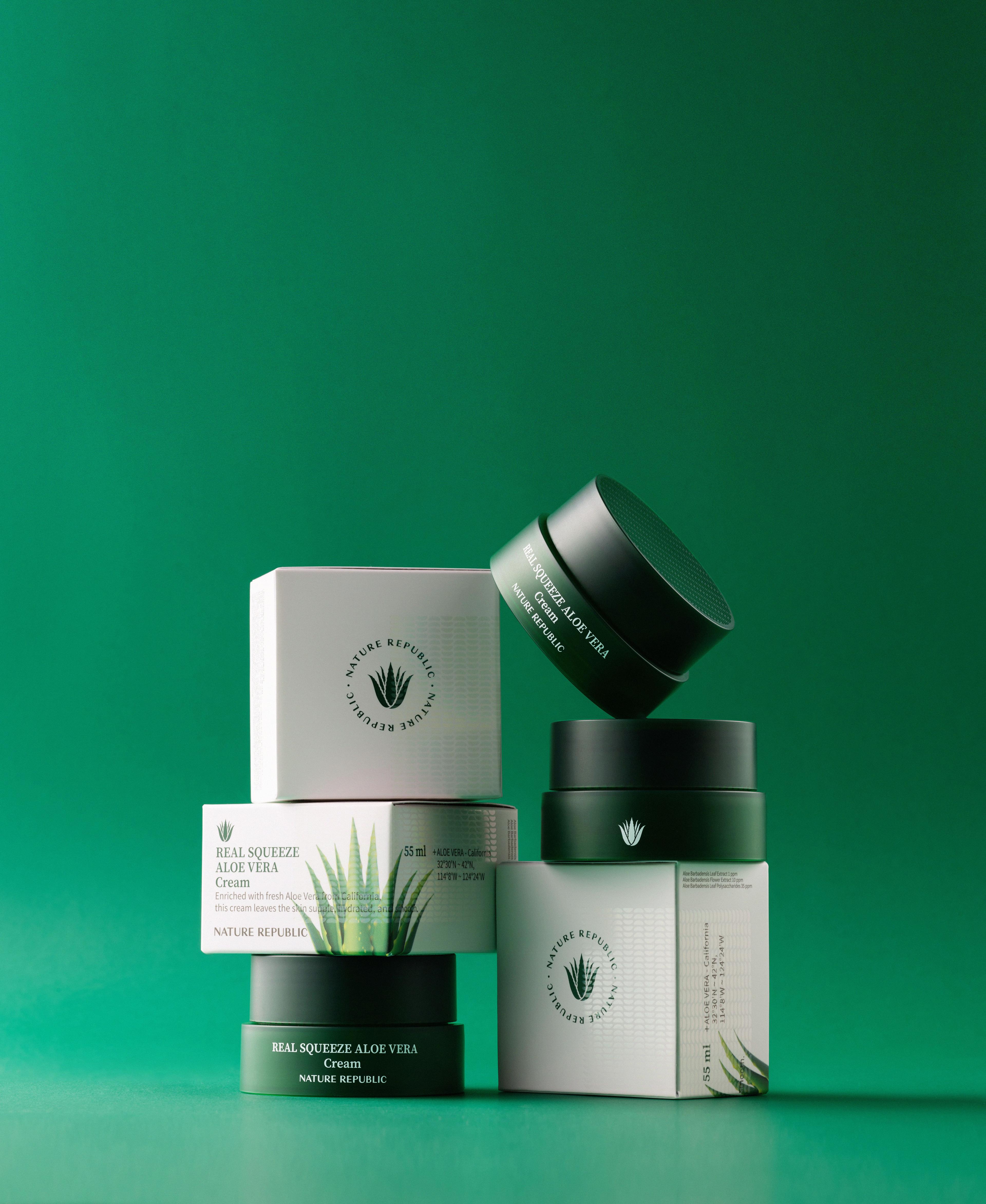 Nature Republic Real Squeeze Aloe Vera Cream 55ml view 2