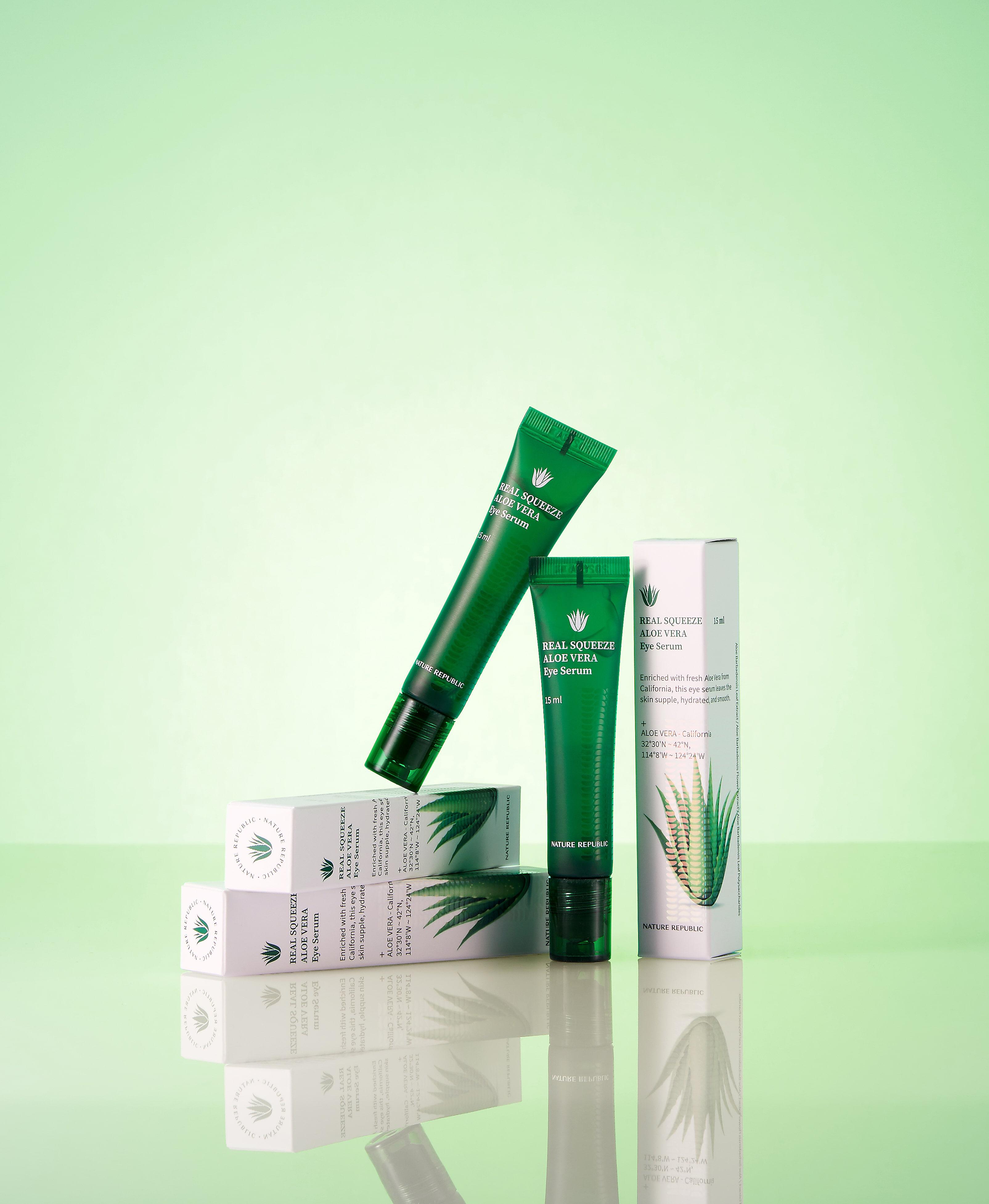 Nature Republic Real Squeeze Aloe Vera Eye Serum 15ml view 3