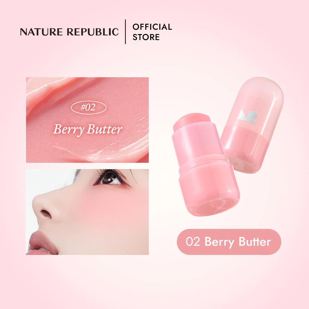 Nature Republic Butter Melting Stick Blusher 02 Berry Butter 7.5g view 2