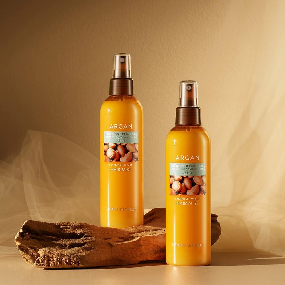 Nature Republic Argan Essential Moist Hair Mist 220ml view 3