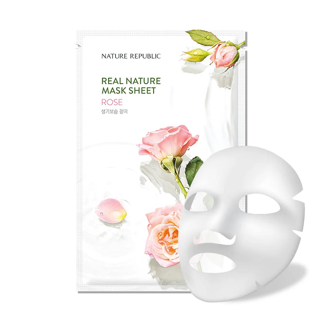 Nature Republic Real Nature Rose Mask Sheet 23ml view 2
