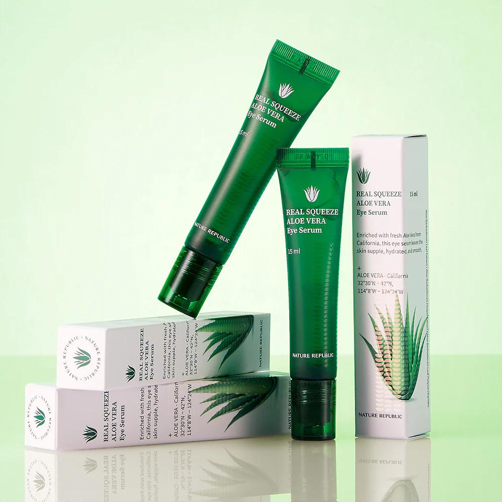 Nature Republic Real Squeeze Aloe Vera Eye Serum 15ml view 3
